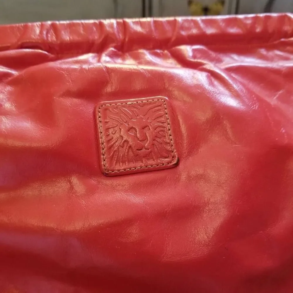 Anne Klein for Calderon Red Leather Purse Clutch - Picture 2 of 10